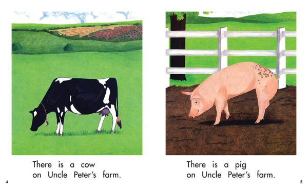 Interior spread #3 for Uncle Peter's Farm by Elena Castro; Barbara M. Flores; Eddie Hernández and Mary Ramírez-Greene
